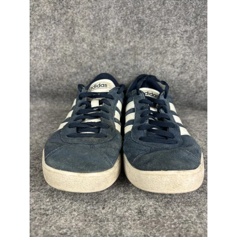 Adidas VI Court 2.0 Sneaker Womens Size‎ 6 Blue Suede Low Top Shoe